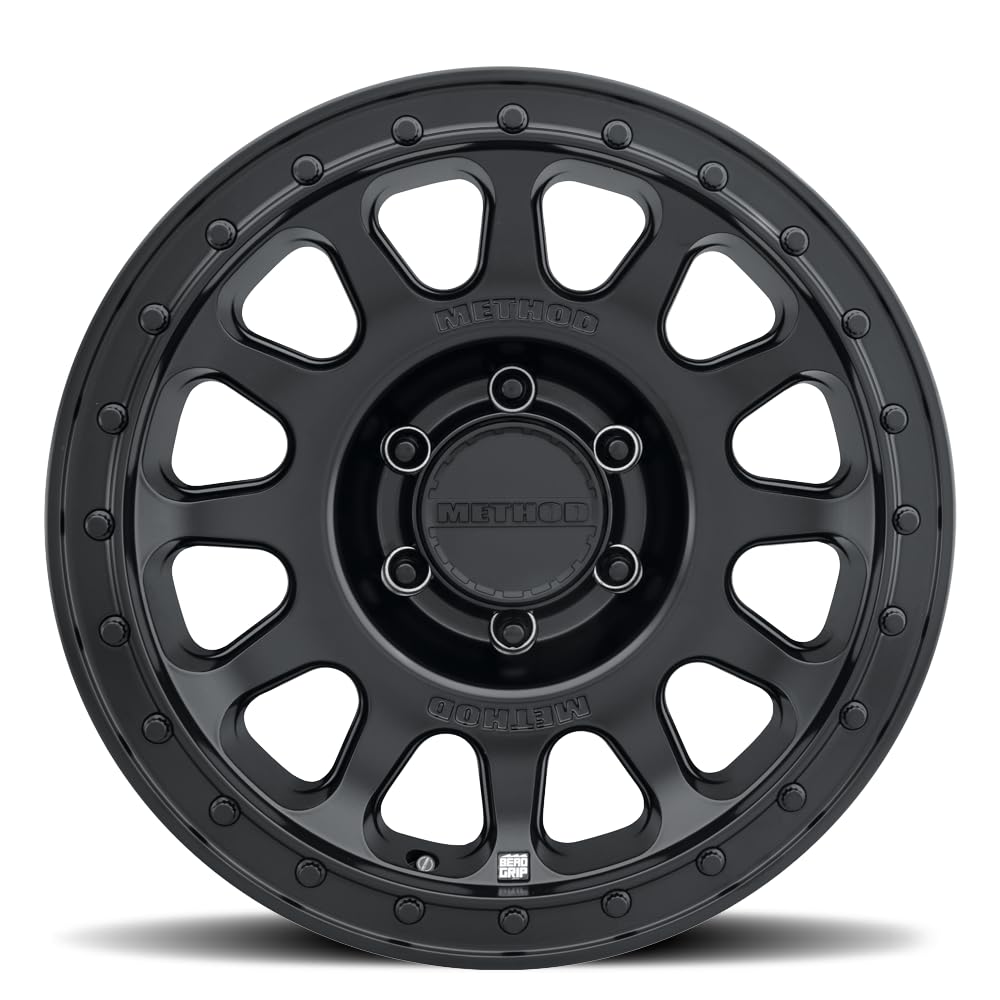 Method Race Wheels MR70978560525H MR709 HD Bead Grip, 17x8.5, +25mm Offset, 6x5.5, 106.25mm Centerbore, Matte Black