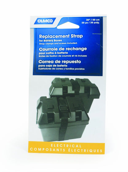 CAMCO 55364 Camco Replacement Strap for Battery Box - 39-inches Long - Hardware Included (55364)