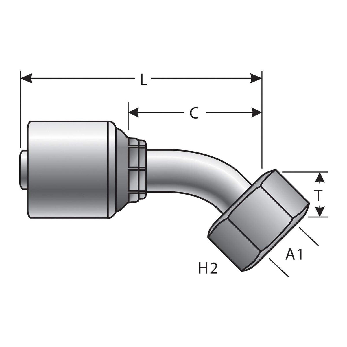 Gates G25725-0816 HYDRAULIC COUPLING-MEGACRIMP