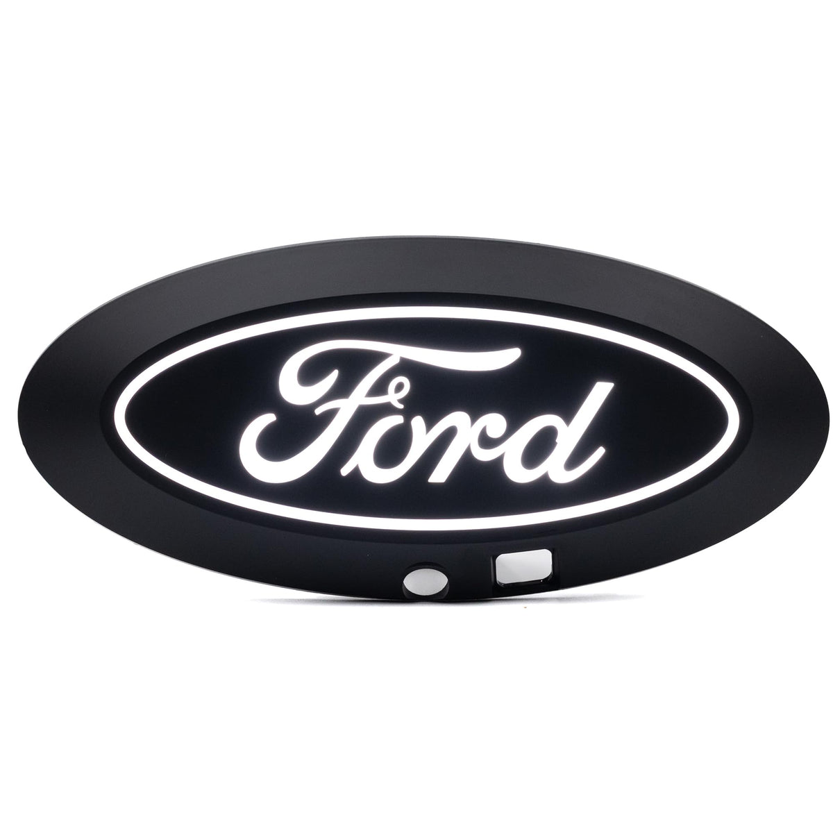 Putco 92609 Putco Luminix White Oval LED Grille Emblem Fits Ford F150 2024-2027 - Fits w/Front Camera, Includes Plug-N-Play Harness (Fuse Box Install)