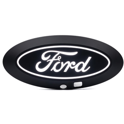 Putco 92609 Putco Luminix White Oval LED Grille Emblem Fits Ford F150 2024-2027 - Fits w/Front Camera, Includes Plug-N-Play Harness (Fuse Box Install)