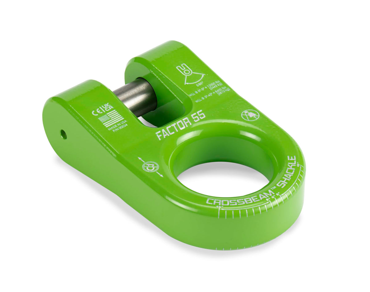 FACTOR 55 00054-08 Factor 55-00054-08 - Crossbeam Shackle Green