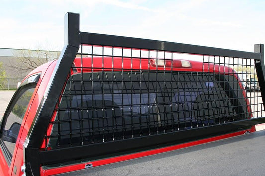 CATTLEMAN 252BM Cattleman HD Contractor Series 252BM Headache Rack Mesh Fits Chevrolet/Ford/GMC Gloss Black Powder-Coated Steel Can Be Used with Cross Bed Tool Box
