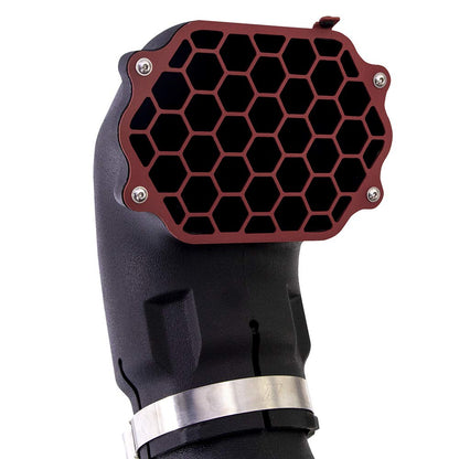 MISHIMOTO MMAI-JL-18NMWRD Mishimoto Borne Off-Road by MMAI-JL-18NMWRD Snorkel, Compatible with Jeep Wrangler JL, 2018+, Micro-Wrinkle Red