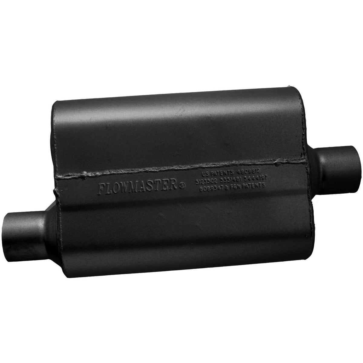 FLOWMASTER 942541 Flowmaster 942541 40 Delta Flow Muffler - 2.50 Offset In and 2.50 Center Out - Aggressive Sound
