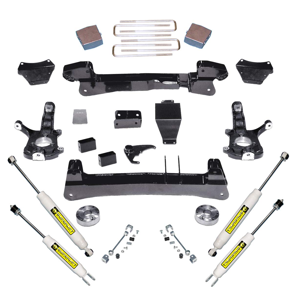 SUPERLIFT 3377 RealTruck SUPERLIFT SUSPENSION Component Box | One Box of Multi Box Kit | 3377 | Fits 1999-2006 Chevy Silverado and GMC Sierra 1500 4WD - 2000-2006 Chevy Suburban, Tahoe and GMC Yukon