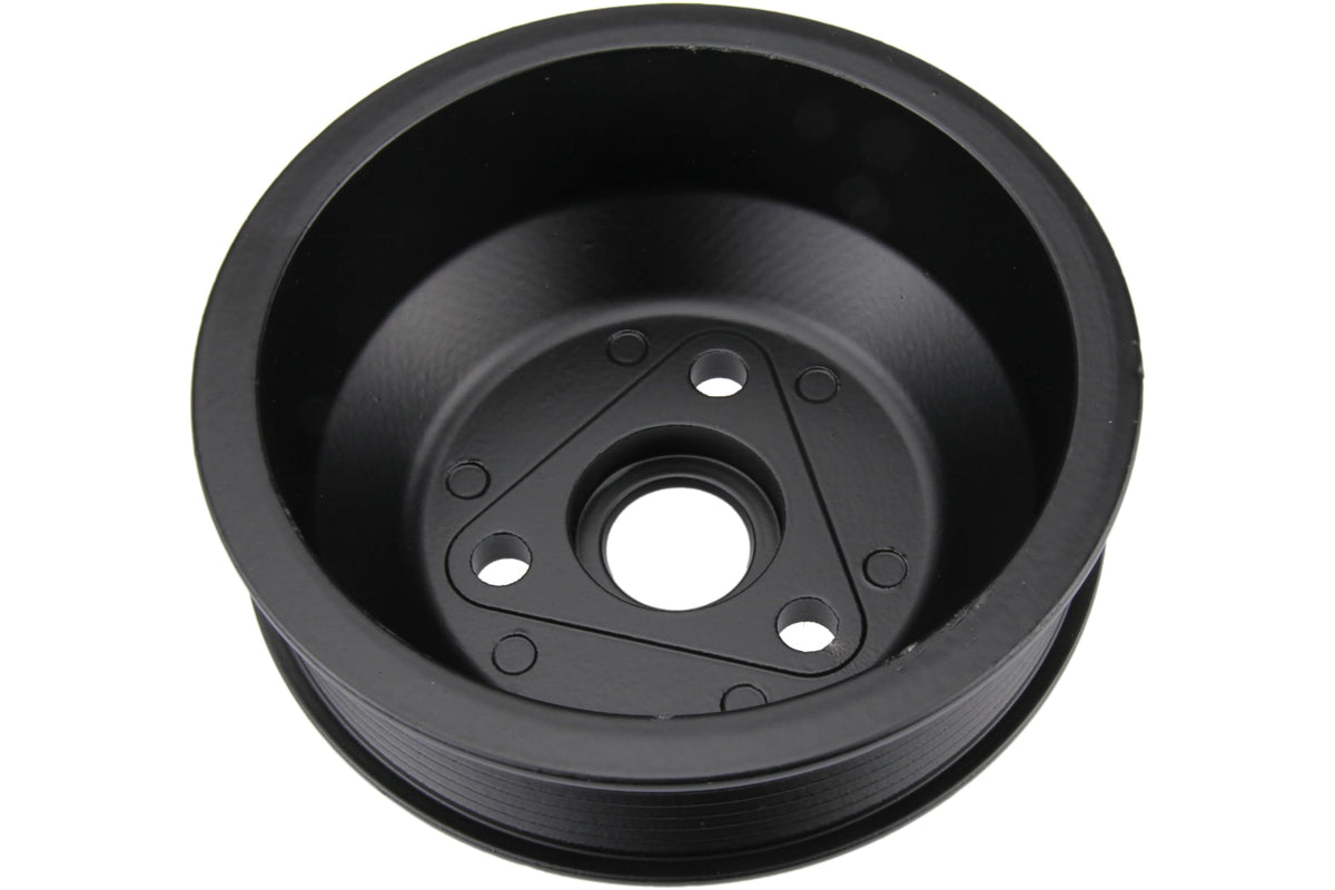 URO Parts 94810609101-PRM Water Pump Pulley, Aluminum vs OEM plastic