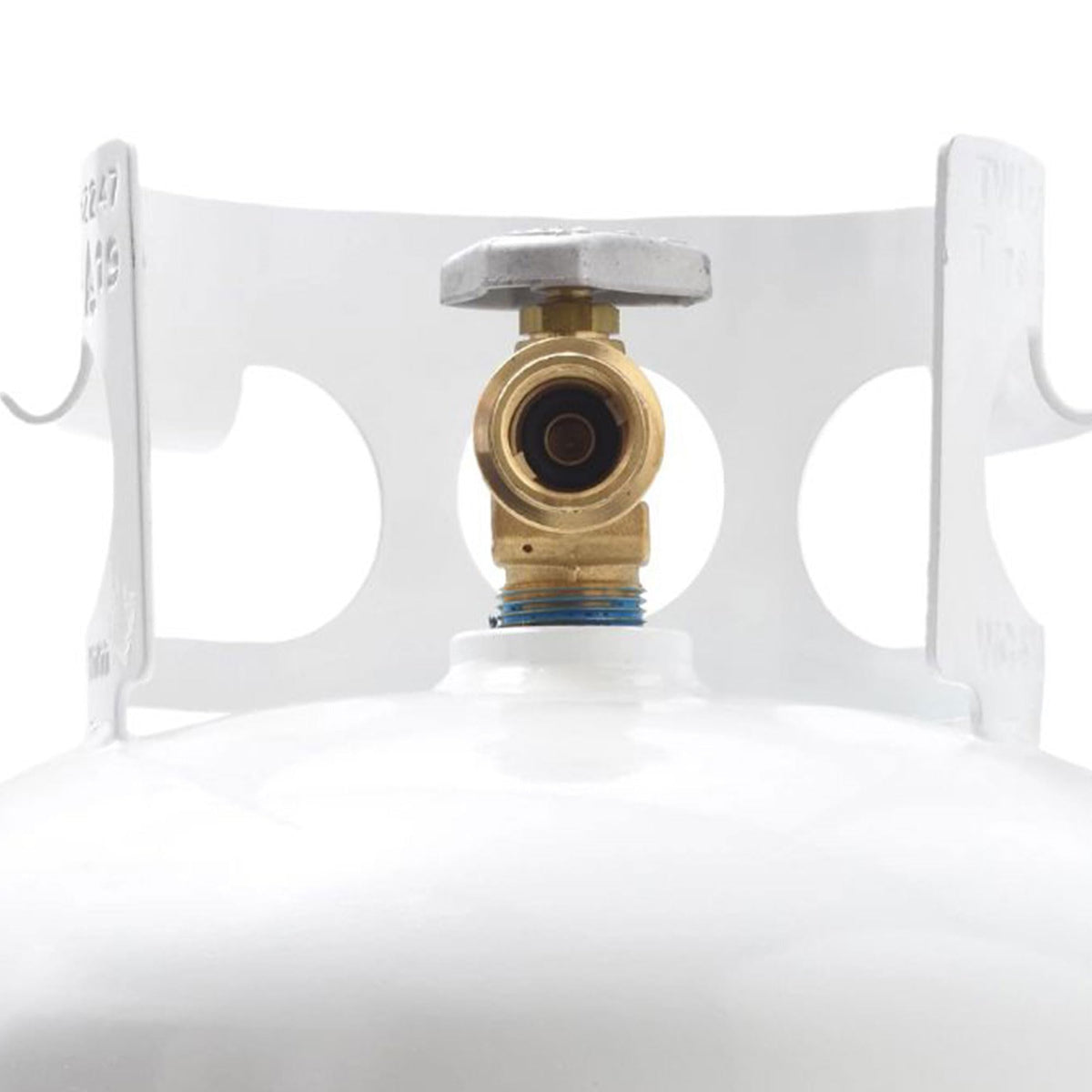 FLAME KING YSN201 Flame King YSN-201 20-Pound Steel Propane Tank Cylinder with Type 1 OPD Valve, White