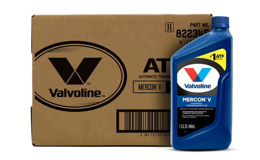 VALVOLINE 822345 Valvoline Mercon V (ATF) Conventional Automatic Transmission Fluid 1 QT, Case of 6