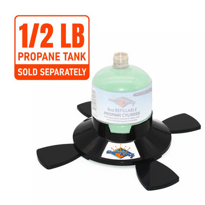 FLAME KING YSN1LBB Flame King YSN1LBB Propane Base for 1LB and 1/2LB Propane Canisters for Safety and Stability