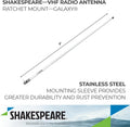 Shakespeare 5420-XT Galaxy Little Giant AM/FM Antenna , White , 4 foot