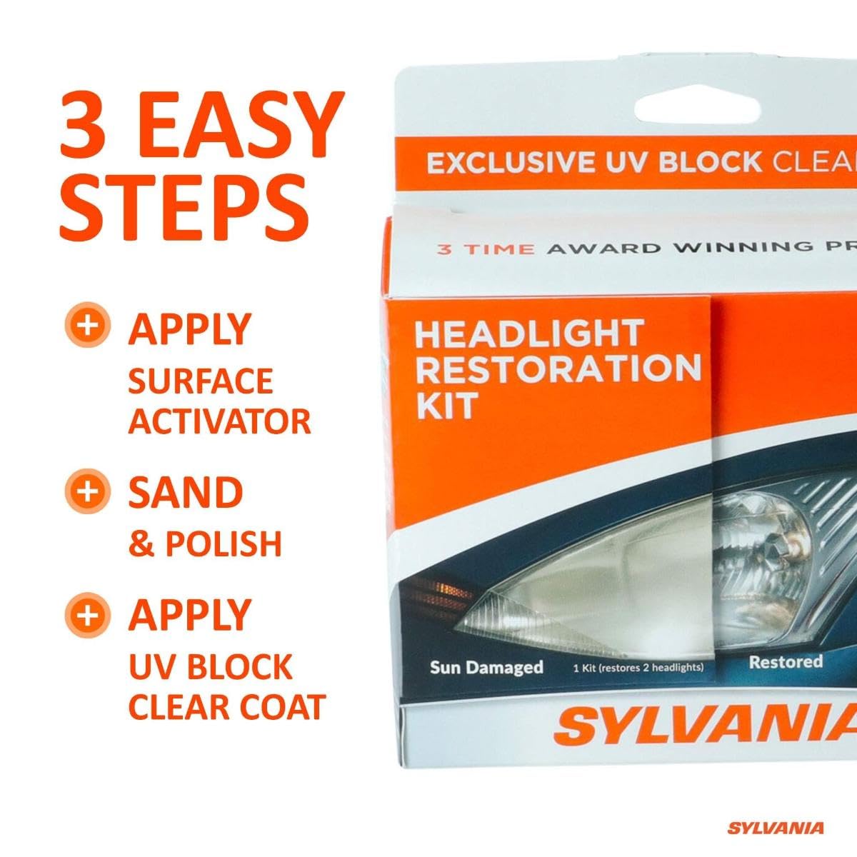 SYLVANIA HRK.BX SYLVANIA Headlight Restoration Kit, Restores to Like-New Condition