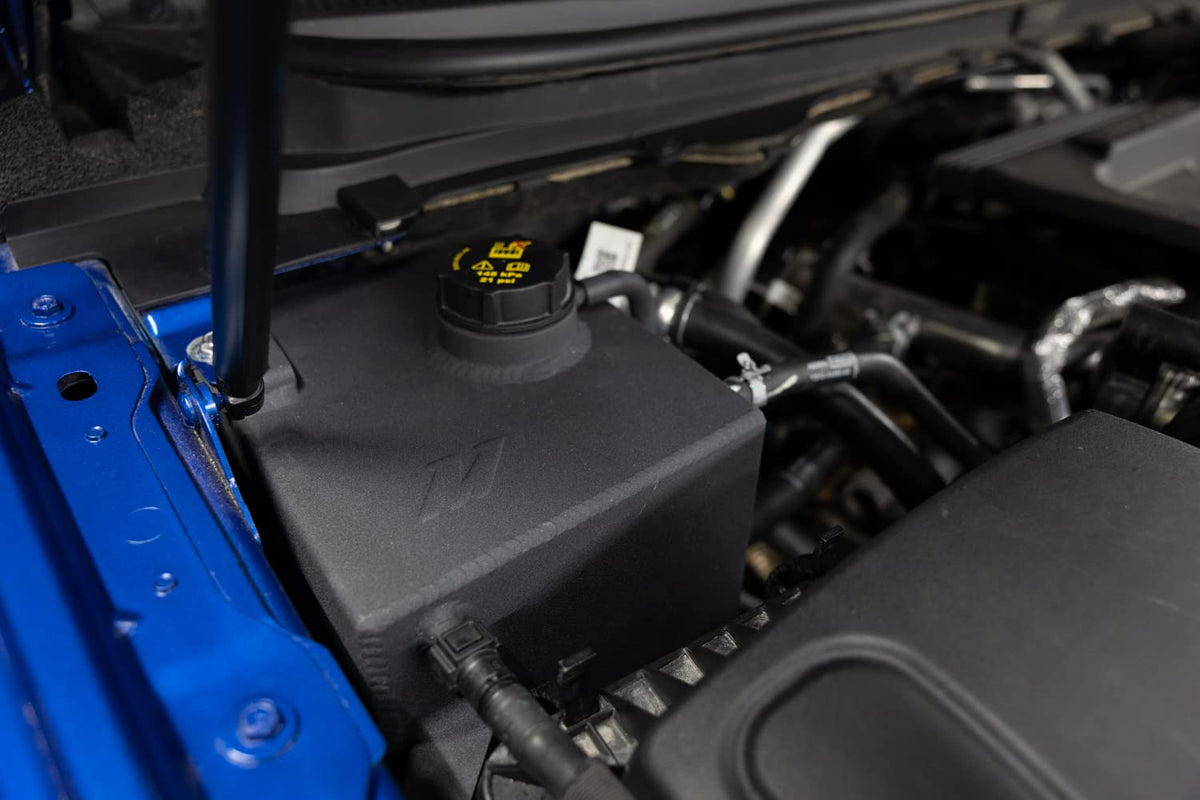 MISHIMOTO MMRT-RGR-19MWBK Mishimoto Aluminum Expansion Tank, Ford Ranger 2019+, Micro-Wrinkle Black