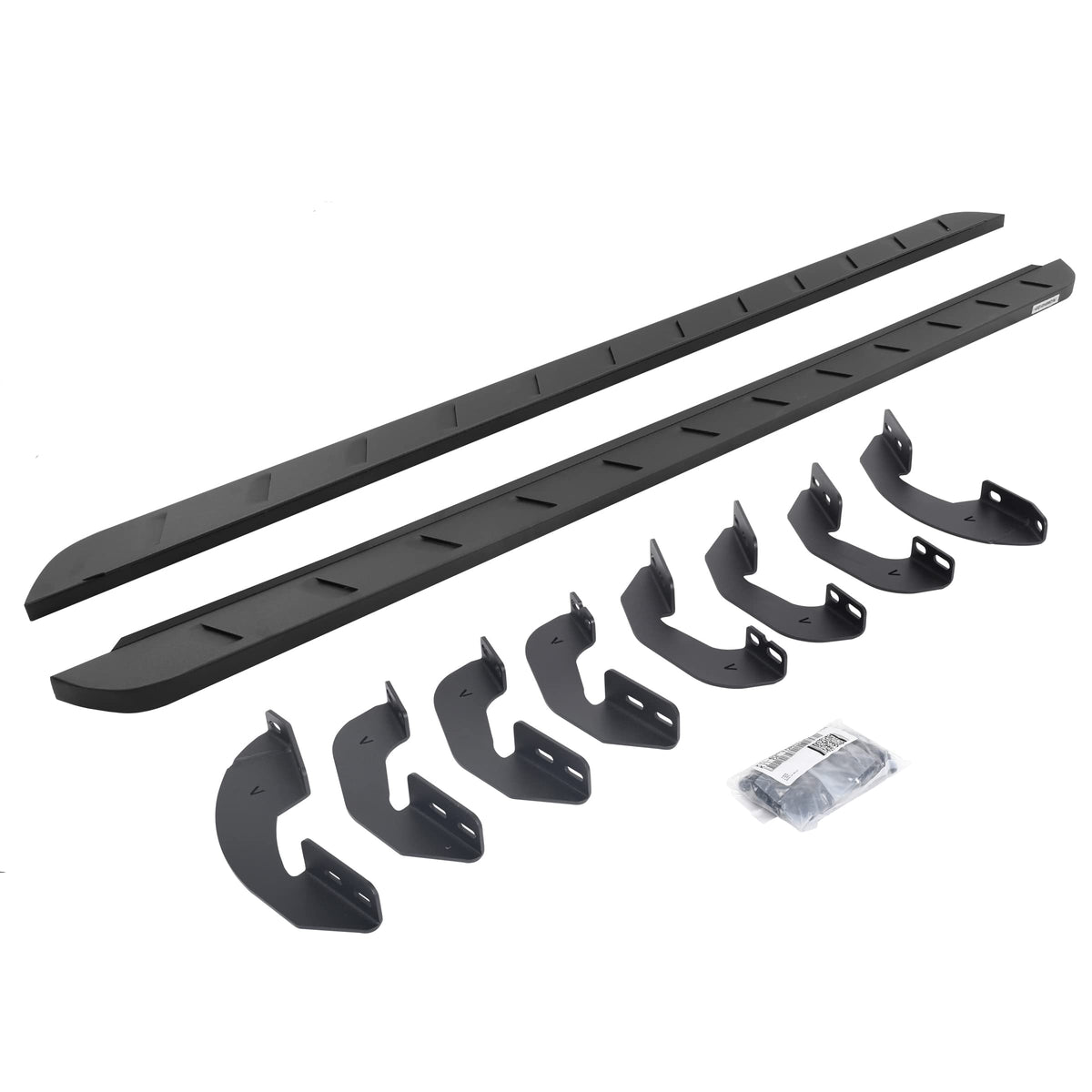 GO RHINO 63441687SPC Go Rhino RB10 Slim Running Boards & Brackets | Galvanized Steel, Textured Black | 63441687SPC | Fits 2007-2021 Toyota Tundra Crew Max Pickup