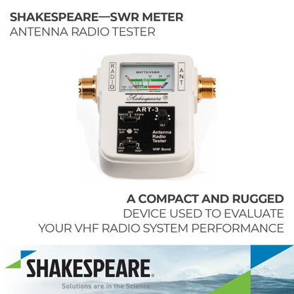 SHAKESPEARE ART-3 Boating Accessories New Antenna/Radio Tester Tx & Rx Shakespeare Antennas Art3