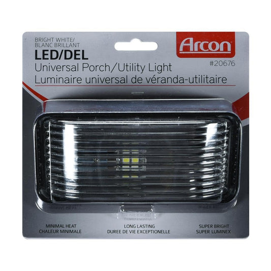 ARCON 20676 Arcon 20676 LED BW RCT PRCH LITE WO/SW BLK-CLR