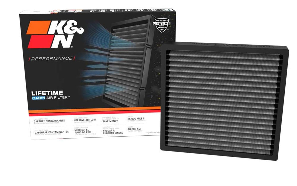 K&N FILTER VF2086 K&N LIFETIME Cabin Air Filter: Washable, Clean Air for your Cabin, VF2086