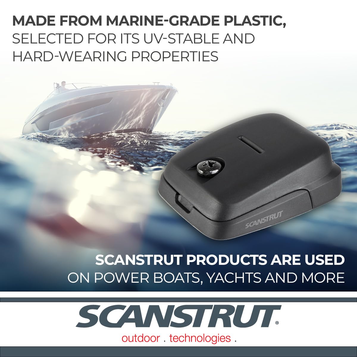 SCANSTRUT DS-HD6-BLK Scanstrut DS-HD6-BLK Horizontal Double Cable Seal – Black