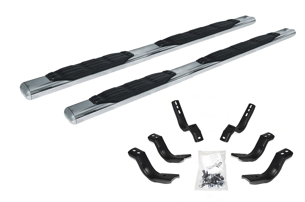 Big Country Truck Accessories 104205806 Big Country Truck Accessories 104205806 4 in. Fusion Side Bars Kit 80 in. Long Incl. Brackets Polished Stainless Steel