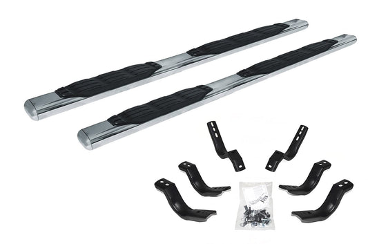 GO RHINO 105409980PS Go Rhino 5" Oval 1000 Series Sidesteps & Brackets | Stainless Steel, Polished | 105409980PS | Fits 2009-2010 Dodge Ram 1500 Quad Cab Pickup; 2011-2014 Ram 1500 Quad Cab Pickup