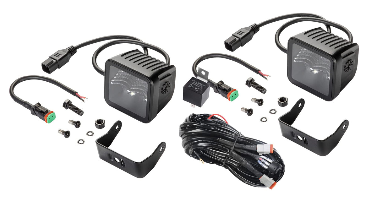 Hella 358176811 Black Magic LED Series 3.2 Inch Cube Kit
