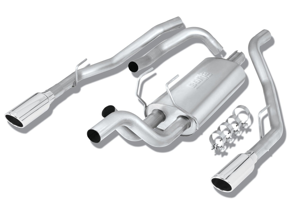 BORLA 140308 BORLA 140308 Cat-Back Perf. Exhaust Sys. for '09 Dodge 1500/ '10-'18 Ram 1500/'19-'24 Classic 1500 ONLY 5.7L V8 AT. 2&4WD 2&4 All Cab & Bed. Config. Single Exh. Under Bumper Exit. BORLA System Is Dual