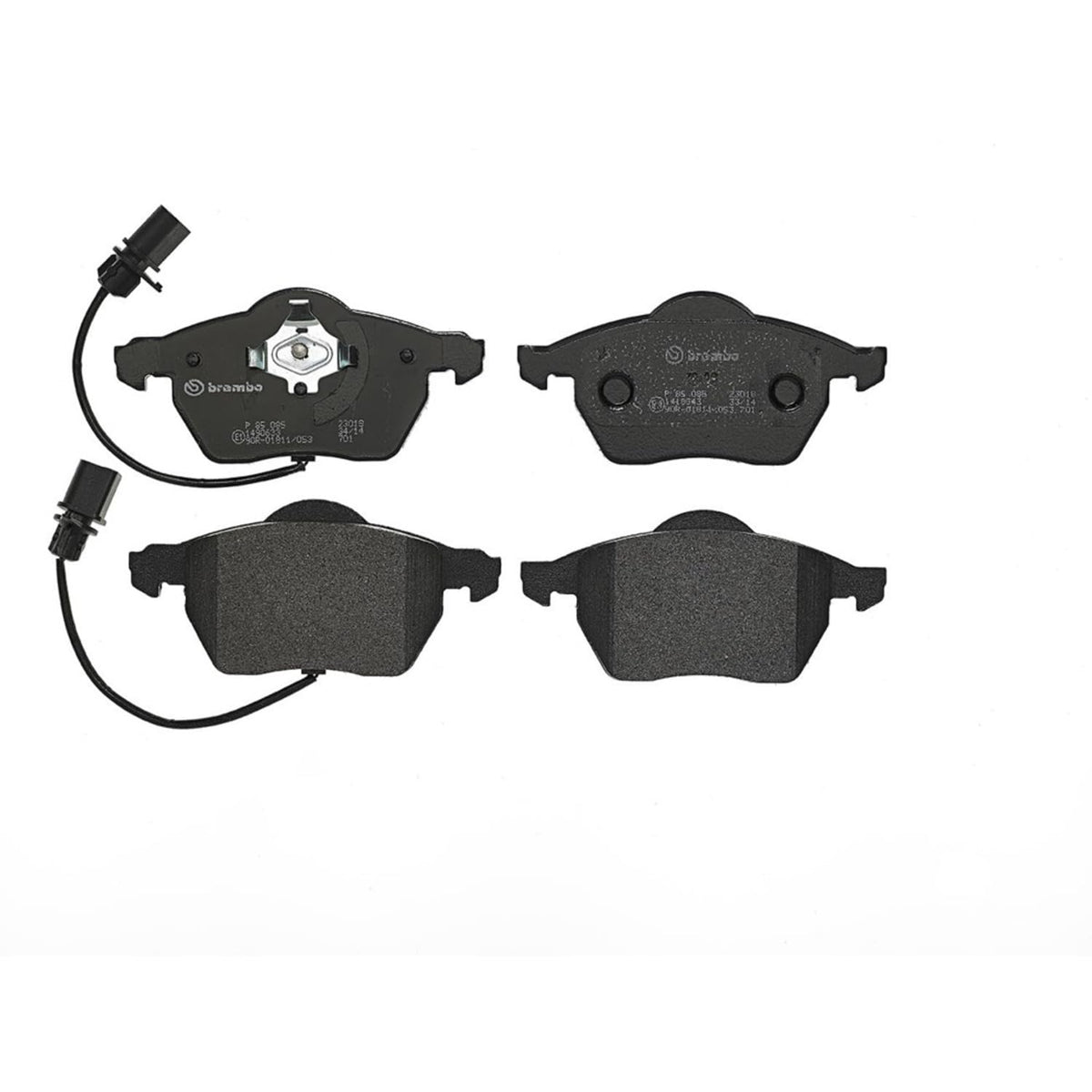 BREMBO P85085 Brembo P85085 Low-Met Front Disc Brake Pad Set AUDI/AUDI (FAW)/HONGQI/SEAT/SKODA/VW/VW (SVW) OE# 4B0698151J