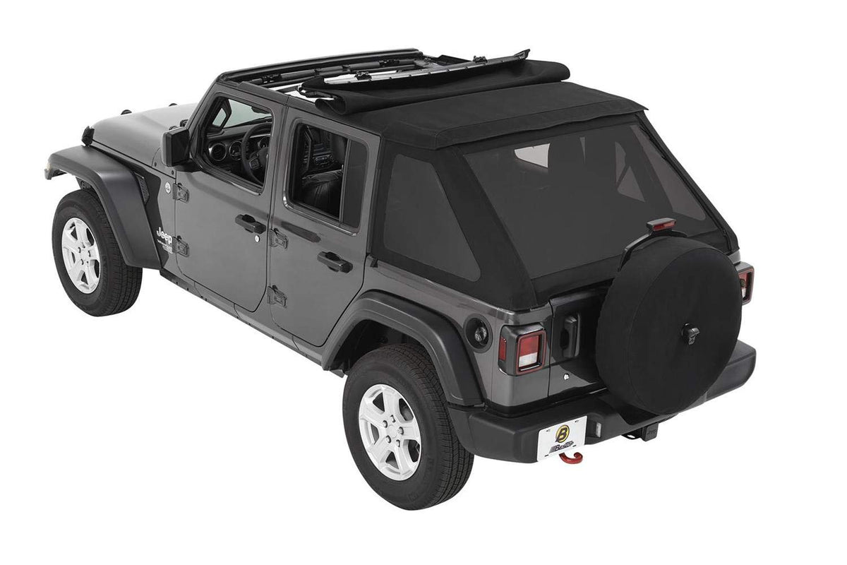 BESTOP 56863-17 Bestop Trektop Black Twill 5686317 for Jeep Wrangler JL 4-Door 2018-2027