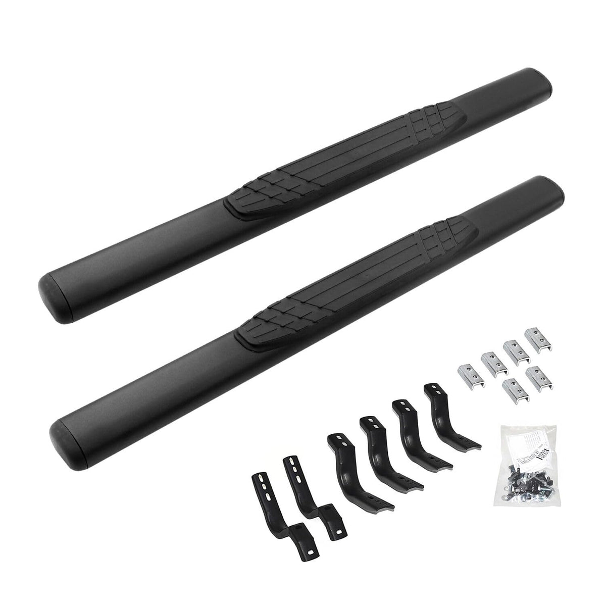 GO RHINO 684404552T Go Rhino 4" OE Xtreme Sidesteps & Brackets | Galvanized Steel, Textured Black | 684404552T | Fits 2007-2019 Chevrolet Silverado & GMC Sierra 1500, 2500HD, 3500HD Standard Cab (See Description)