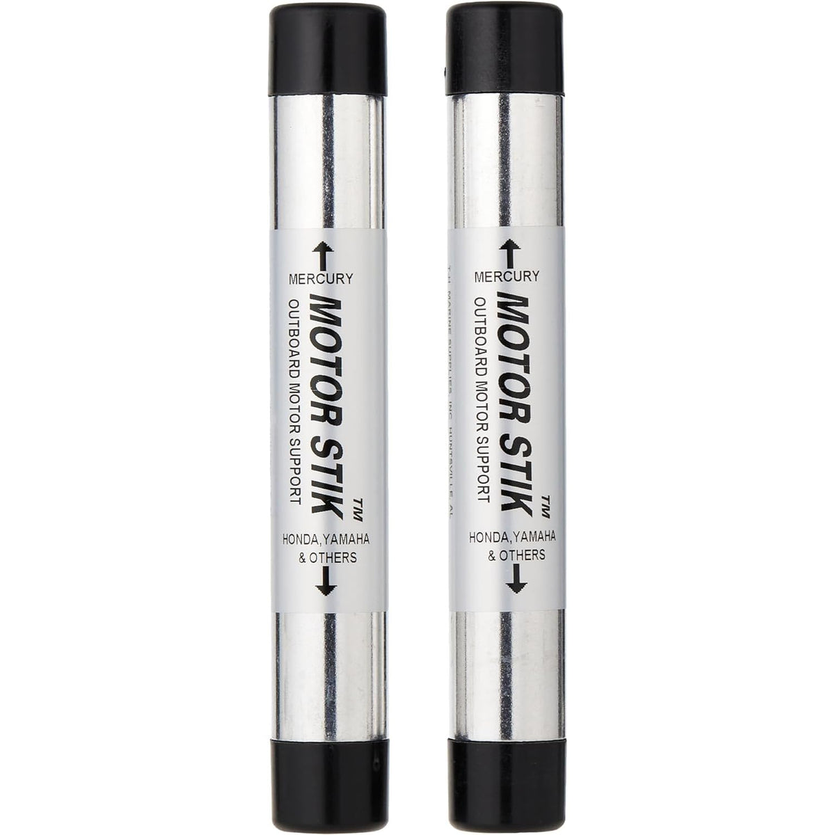 T-H MARINE MSS-1-DP T-H Marine Motor Stik Pair - Heavy-Duty 8.75" Transom Saver Outboard Trailering Support for Tilt/Trim Rams, Fits Most 150HP+ Engines - Excludes 2024 Mercury, Yamaha Grease Fitting Note