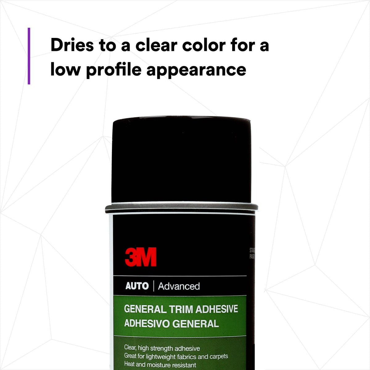 3M 08088 3M General Trim Adhesive 08088, High Strength, Clear Drying, Aerosol, 18.1 oz