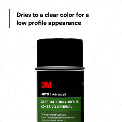 3M 08088 3M General Trim Adhesive 08088, High Strength, Clear Drying, Aerosol, 18.1 oz