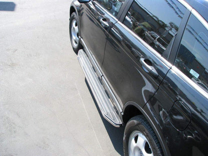 TRAILFX R0001RB TrailFX R0001RB Running Board Fits Honda CR-V 2007-2016 Black 65 Inch Extruded Aluminum with Stainless Steel Trim 200 lb Capacity Set of 2 Running Boards