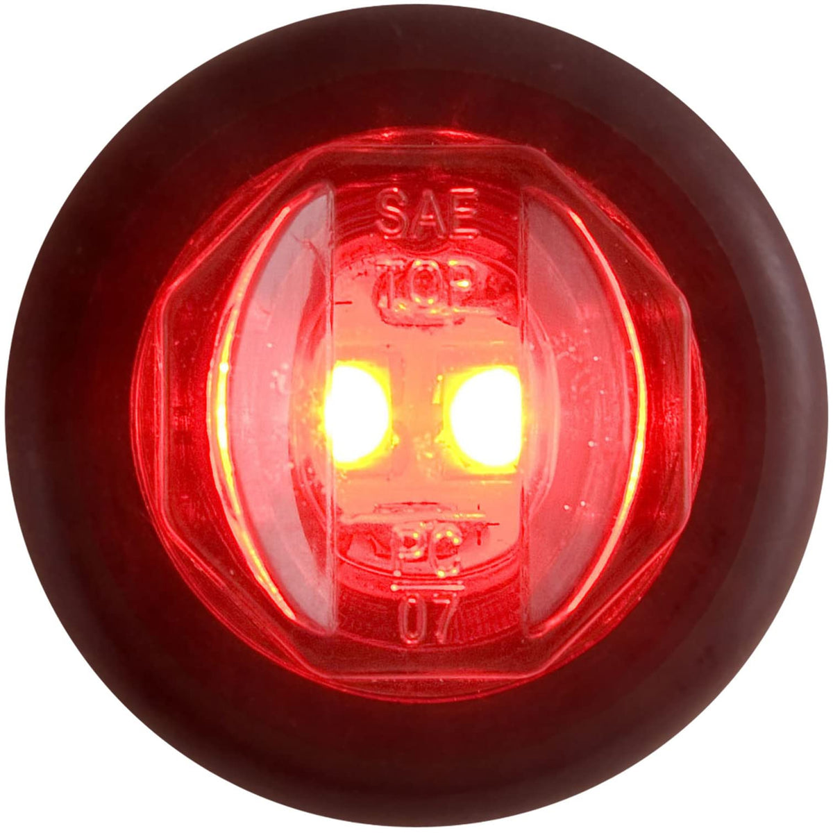OPTRONICS MCL11RKB Optronics Led C/M 3/4 Rnd Red Marker Lt Red 2 Diode W/Grmt