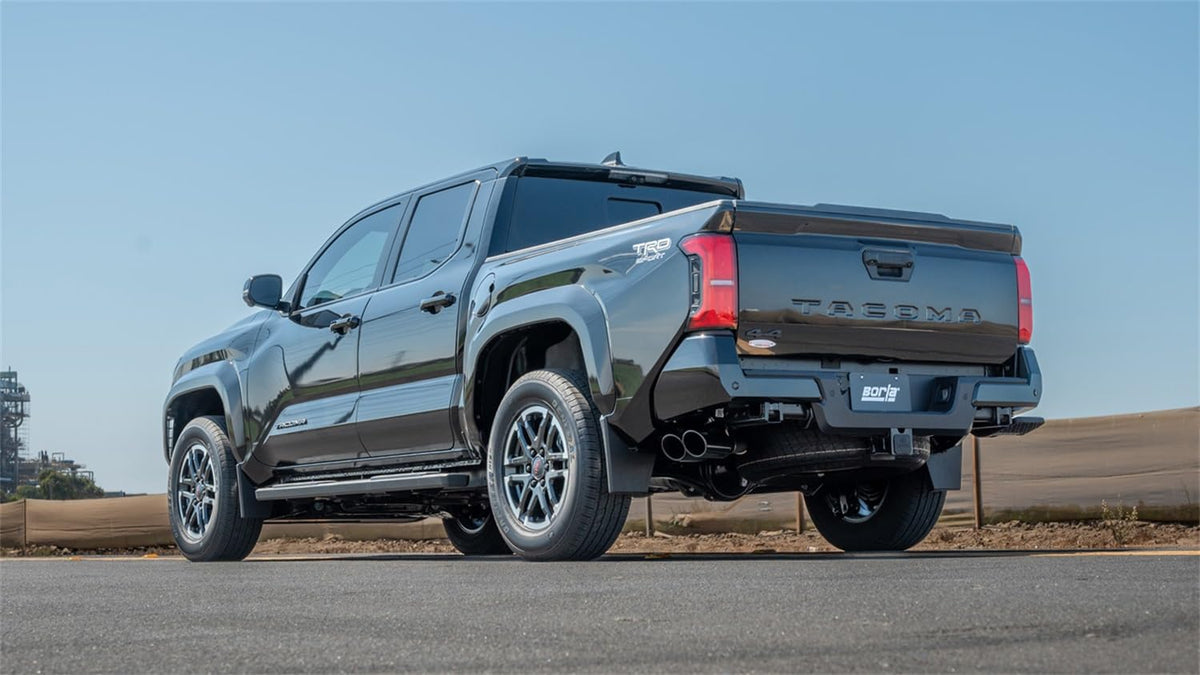 BORLA 141006BC Borla 2024+ Tacoma (Coil Springs Only) S Type Catback System - Black Chrome Tip