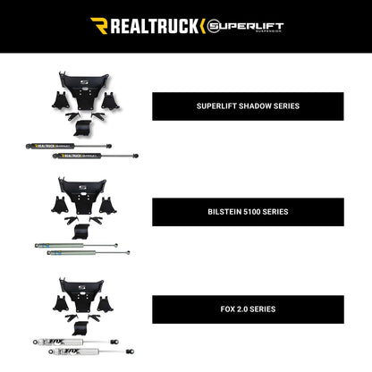 SUPERLIFT 92740 SUPERLIFT SUSPENSION Dual Stabilizer Kit for Ford F-250/F-350 | King 2.0 Series Cylinders | 92740 | Fits 2005-2022 Ford F-250 / F-350 with No Lift to Any Lift Height