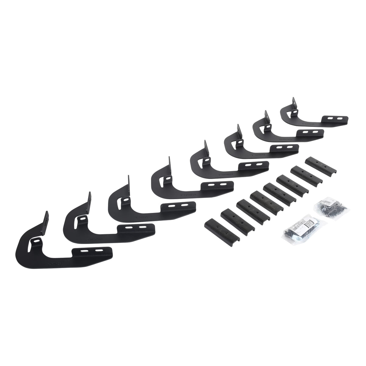 GO RHINO 6944356 Go Rhino V-Series V3 / RB10 Slim / RB20 Slim / RB30 Slim / RB30 Running Board Mounting Brackets | Mild Steel, Textured Black | 6944356 | Fits 2022-2024 Toyota Tundra Crew Max; 23-24 Toyota Sequoia
