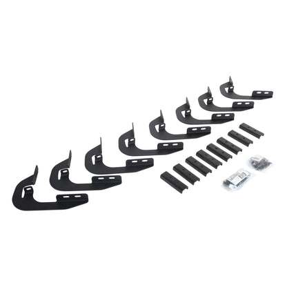 GO RHINO 6944356 Go Rhino V-Series V3 / RB10 Slim / RB20 Slim / RB30 Slim / RB30 Running Board Mounting Brackets | Mild Steel, Textured Black | 6944356 | Fits 2022-2024 Toyota Tundra Crew Max; 23-24 Toyota Sequoia