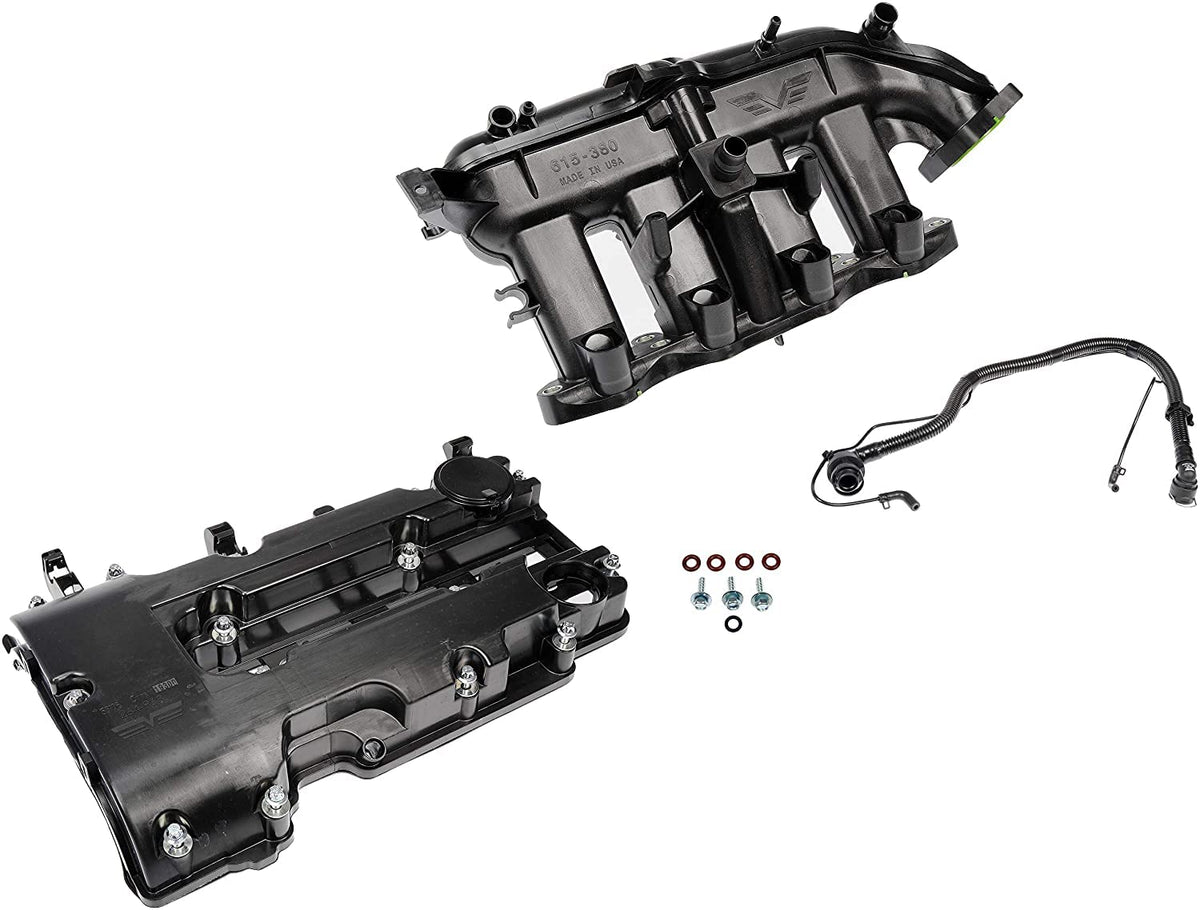 DORMAN 615-380KIT Dorman Improved Design 615-380KIT Intake Manifold and Valve Cover Complete Kit with Upgraded Valve Compatible with Select Buick/Chevrolet Models (OE FIX)