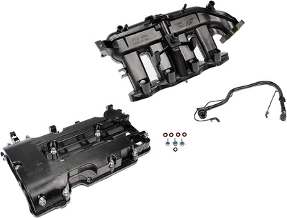 DORMAN 615-380KIT Dorman Improved Design 615-380KIT Intake Manifold and Valve Cover Complete Kit with Upgraded Valve Compatible with Select Buick/Chevrolet Models (OE FIX)