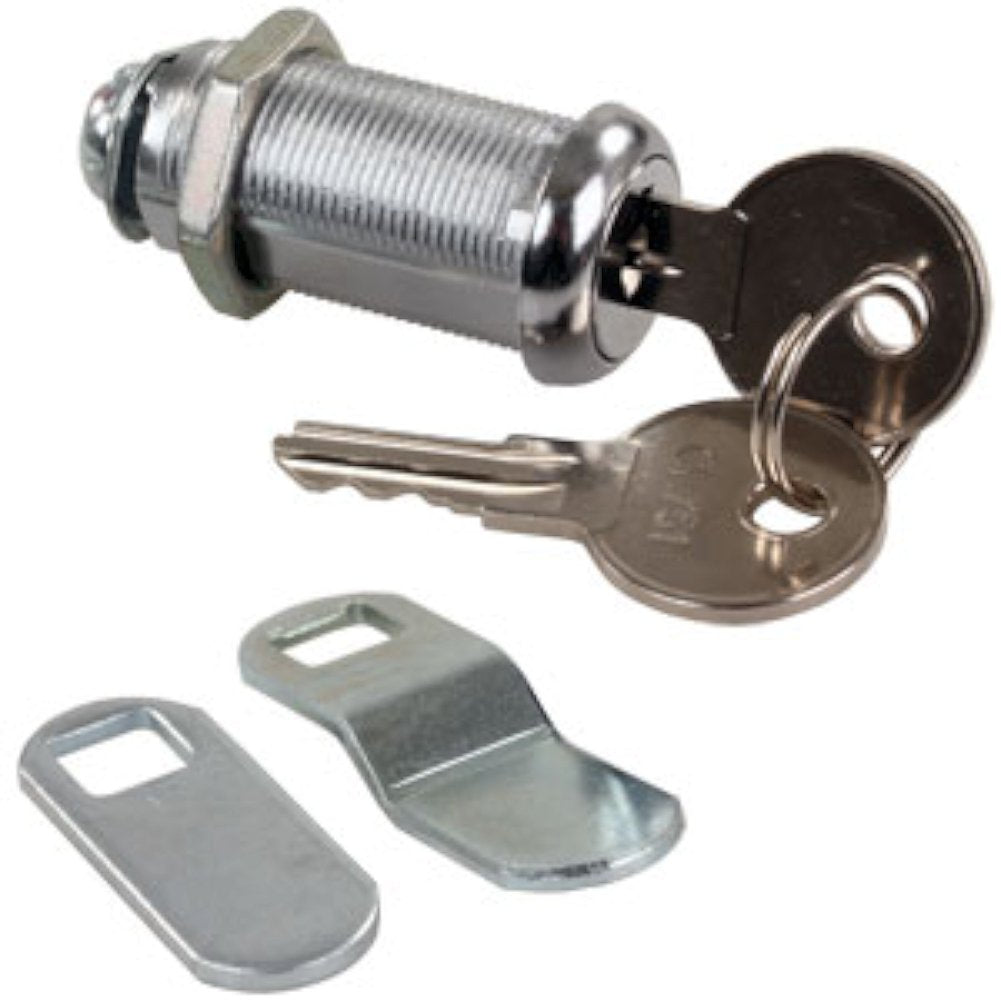 JR PRODUCTS 00335 JR Products 00335 Standard Compartment Door Key Lock - 1-3/8"