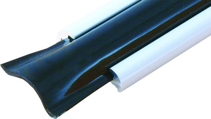 RV DESIGNER E330 RV Designer 3/4 Inch Wide Vinyl Trim Insert for RVs - Flexible Molding, Exterior Use, and Roof Edge Molding - Ideal for Travel Trailers and Campers, Heavy Duty, 25 Foot Roll, White