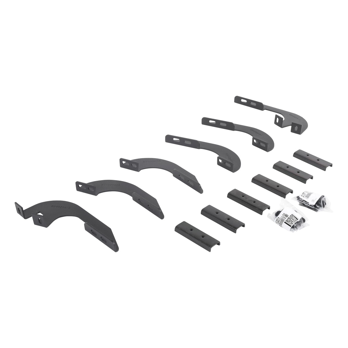 GO RHINO 6944296 Go Rhino V-Series V3 / RB10 Slim / RB20 Slim / RB30 Slim / RB30 Running Board Mounting Brackets | Mild Steel, Textured Black | 6944296 | Fits 2005-2023 Toyota Tacoma Double Cab Pickup