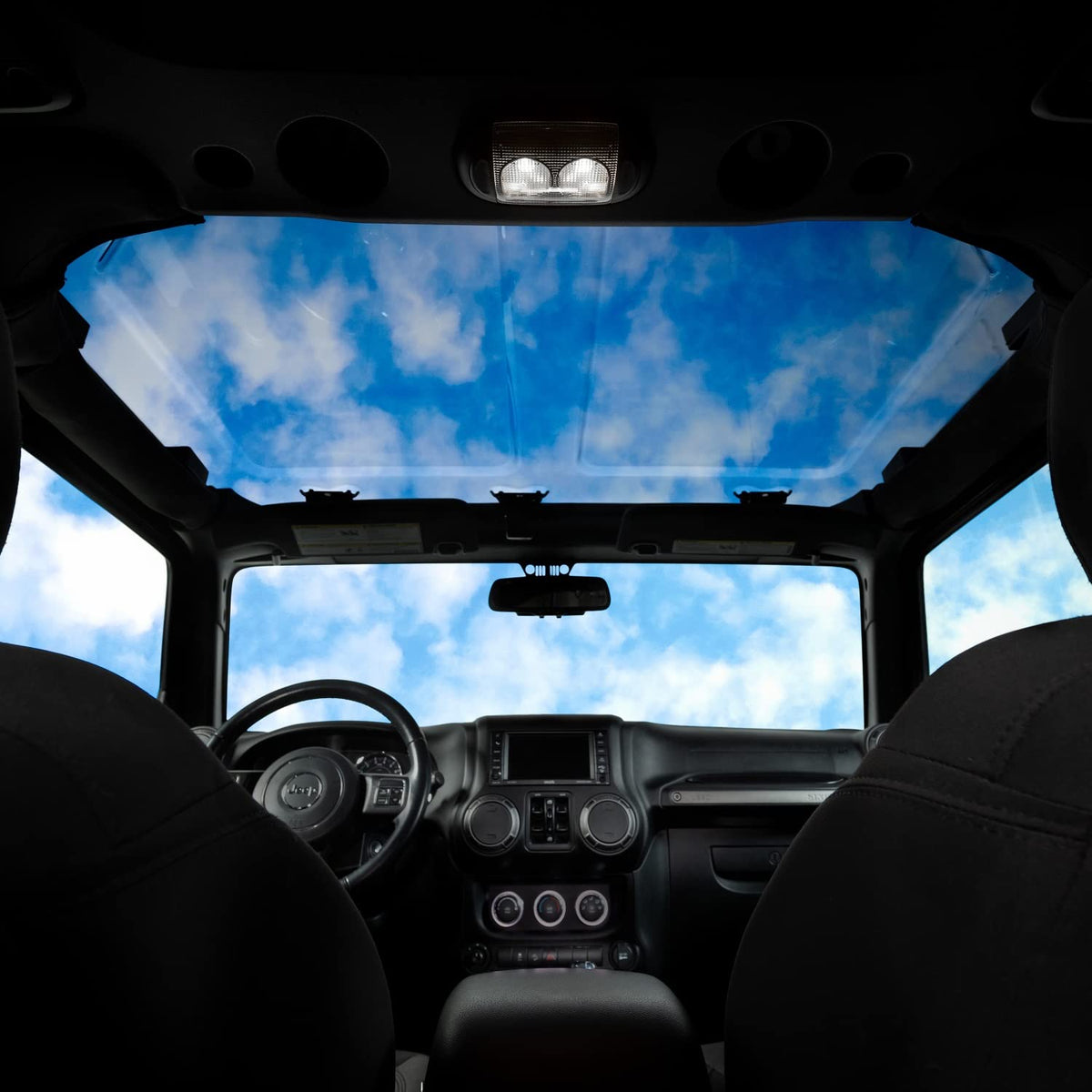 PUTCO 581003 Putco Element Sky View Panoramic Lid Hard Top for Roof for Jeep Wrangler JK 2009-2017 (Also fits 2018 JK Body)