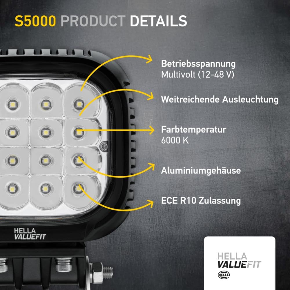 HELLA 357109211 Hella 357109211 WORKLIGHT WA 0GR MD12-48DT S5000 1G
