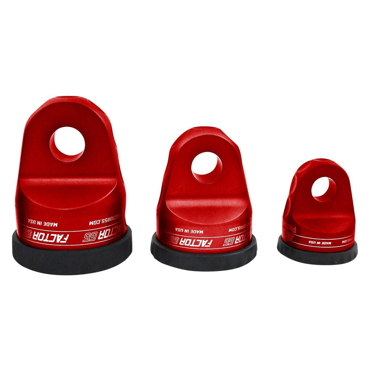 FACTOR 55 00210-01 Factor 55 ProLink Winch Shackle Mount for Large Overland and Military-Style Vehicles, Fits Lines Up to 1/2" Diameter - Red