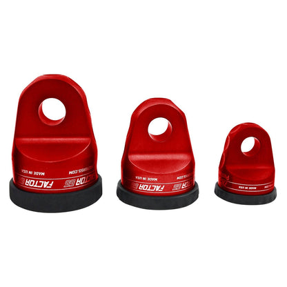 FACTOR 55 00210-01 Factor 55 ProLink Winch Shackle Mount for Large Overland and Military-Style Vehicles, Fits Lines Up to 1/2" Diameter - Red