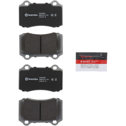 BREMBO P36020N Brembo P36020N Premium Ceramic Front Disc Brake Pad Set CITROËN/DAIMLER/JAGUAR/PEUGEOT/SEAT/VOLVO OE# C2C24016