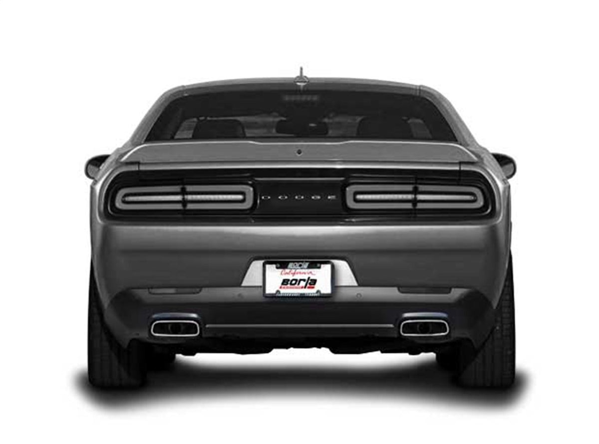 BORLA 140649 BORLA 140649 Cat-Back Perf. Exhaust System for 2015-2023 Dodge Challenger SXT/GT 3.6L V6 Automatic/Manual Transmission Rear Wheel/All Wheel Drive 2 Door Tips NOT Included Use Factory Tips/Valance