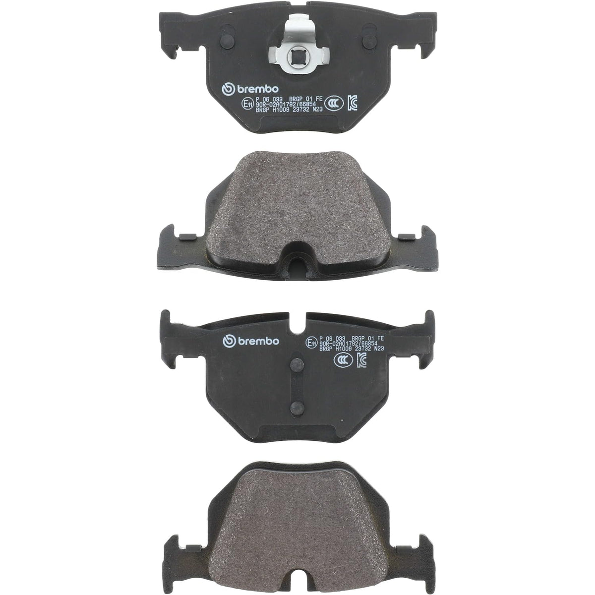 BREMBO P06033 Brembo P06033 Low-Met Rear Disc Brake Pad Set BMW/BMW (BRILLIANCE) OE# 34216763043